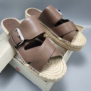 Sandals 8.5 Marc Fisher Venita Medium Green Leather NIBNeber